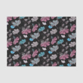 Blume- und Schmetterlingsmuster Seidenpapier (Vorderseite)