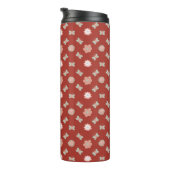 Blume- und Schmetterlingsmuster Thermosbecher (Nach rechts gedreht)