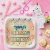 Blume- und Schmetterlingspapierplatine Pappteller (Party)