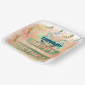 Blume- und Schmetterlingspapierplatine Pappteller (Gewinkelt)