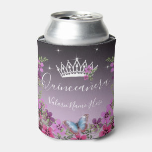 Blume und Schmetterlingsprinzessin Quinceanera Lil Dosenkühler