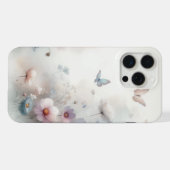 Blume und Schmetterlingstanz iPhone Hülle (Rückseite (Horizontal))