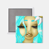 Blume und Schönheit Magnet (Vorderseite/Rückseite)