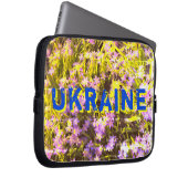 Blume und Schreiben Laptopschutzhülle (Vorne Rechts)