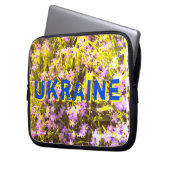 Blume und Schreiben Laptopschutzhülle (Vorderseite Links)