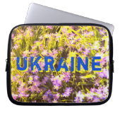 Blume und Schreiben Laptopschutzhülle (Vorderseite)