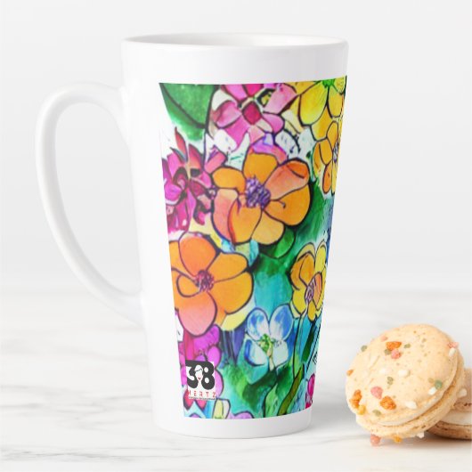 Blume und Schreiben Milchtasse (Beispiel)