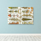 Blume und Shrub Leinwanddruck (Insitu (Holzboden))