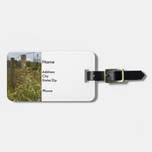 Blume und Silo Gepäckanhänger