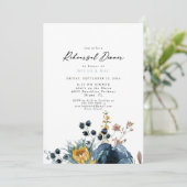 Blume und Sonnenblumen Probe Einladung (Stehend Vorderseite)