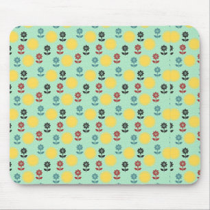 Blume und Sonnenblumenmuster Mousepad