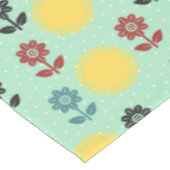 Blume und Sonnenblumenmuster Tischdecke (Schrägansicht)