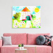 Blume und Sonnenschein Leinwanddruck (Insitu (Wohnzimmer))