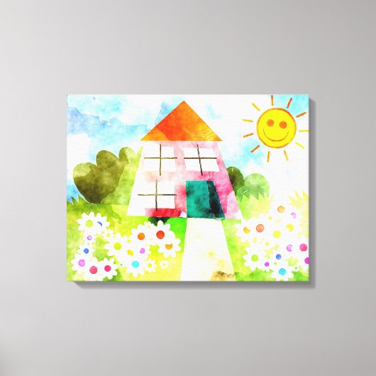 Blume und Sonnenschein Leinwanddruck (Vorderseite)