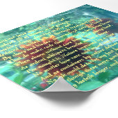 Blume und Sonnet Poster (Ecke)