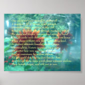 Blume und Sonnet Poster (Vorne)