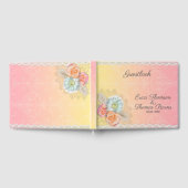 Blume und Spitze Gästebuch (Voll)