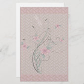 Blume und Spitzentechnologie Briefpapier (Vorne/Hinten)