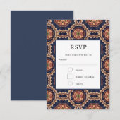 Blume- und Star-Formen-Dekorationszeitschrift RSVP Karte (Vorne/Hinten)