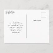 Blume und Sternenformen Dekorative Design Vielen D Postkarte (Rückseite)