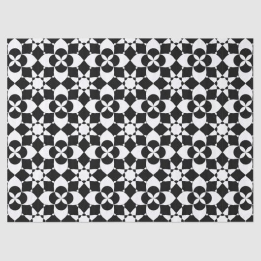 Blume und Sternengewebe Seidenpapier (Vorderseite)