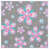 Blume und Sternengewebe Stoff (Muster)