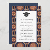 Blume und Sternformen Dekorativer Abschluss Einladung (Vorne/Hinten)