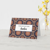 Blume und Sternformen Dekorativer Abschluss Karte (Gelbe Blume)