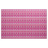 Blume und Streifen aus weißem Lilium Stoff (Fat Quarter (45,7 x 55,9 cm))