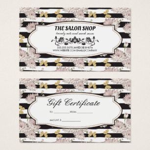 Blume und Streifen Glitzer Butterfets Loyalität