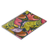 Blume und Swirl-P25-Notebook Notizblock (Linke Seite)