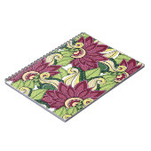Blume und Swirl-P4-Notebook Notizblock (Linke Seite)