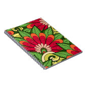 Blume und Swirl-P6-Notebook Notizblock (Rechte Seite)