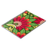 Blume und Swirl-P6-Notebook Notizblock (Linke Seite)