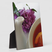 Blume und Tee Fotoplatte (Seite)