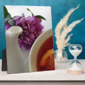 Blume und Tee Fotoplatte (Seite)