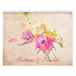 Blume und Texturen Blumenkalender Kalender