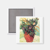 Blume und Thistles Van Gogh Magnet (Vorderseite/Rückseite)