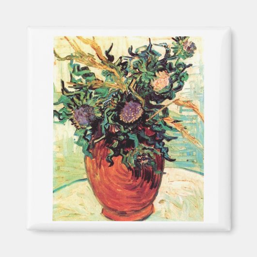 Blume und Thistles Van Gogh Magnet (Vorne)