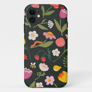 Blume und Tiere. iPhone-Gehäuse-Design Case-Mate iPhone Hülle