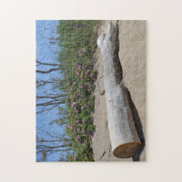 Blume und Treibholz Puzzle