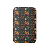 Blume und trockene Blätter Badematte (Vorderseite Vertikal)