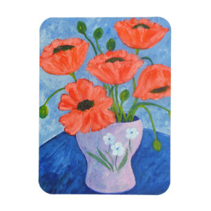 Blume und Vase Magnet