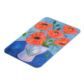 Blume und Vase Magnet (Linke Seite)