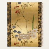 Blume und Verlassen Chiyogami-Planer Planer (Rückseite)
