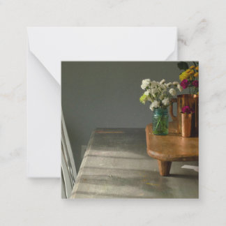 Blume und Vintage Grußkarte "Stillleben" Mitteilungskarte