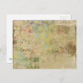 Blume und Vintage Zeitungskollektion Postkarte (Vorne/Hinten)