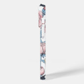 Blume und Vögel Case-Mate iPhone Hülle (Rückseite / Links)