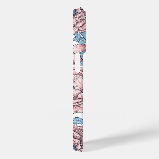 Blume und Vögel Case-Mate iPhone Hülle (Rückseite / Rechts)