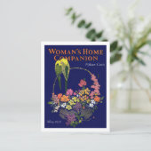 Blume und Vögel der 1920er Jahre Postkarte (Stehend Vorderseite)